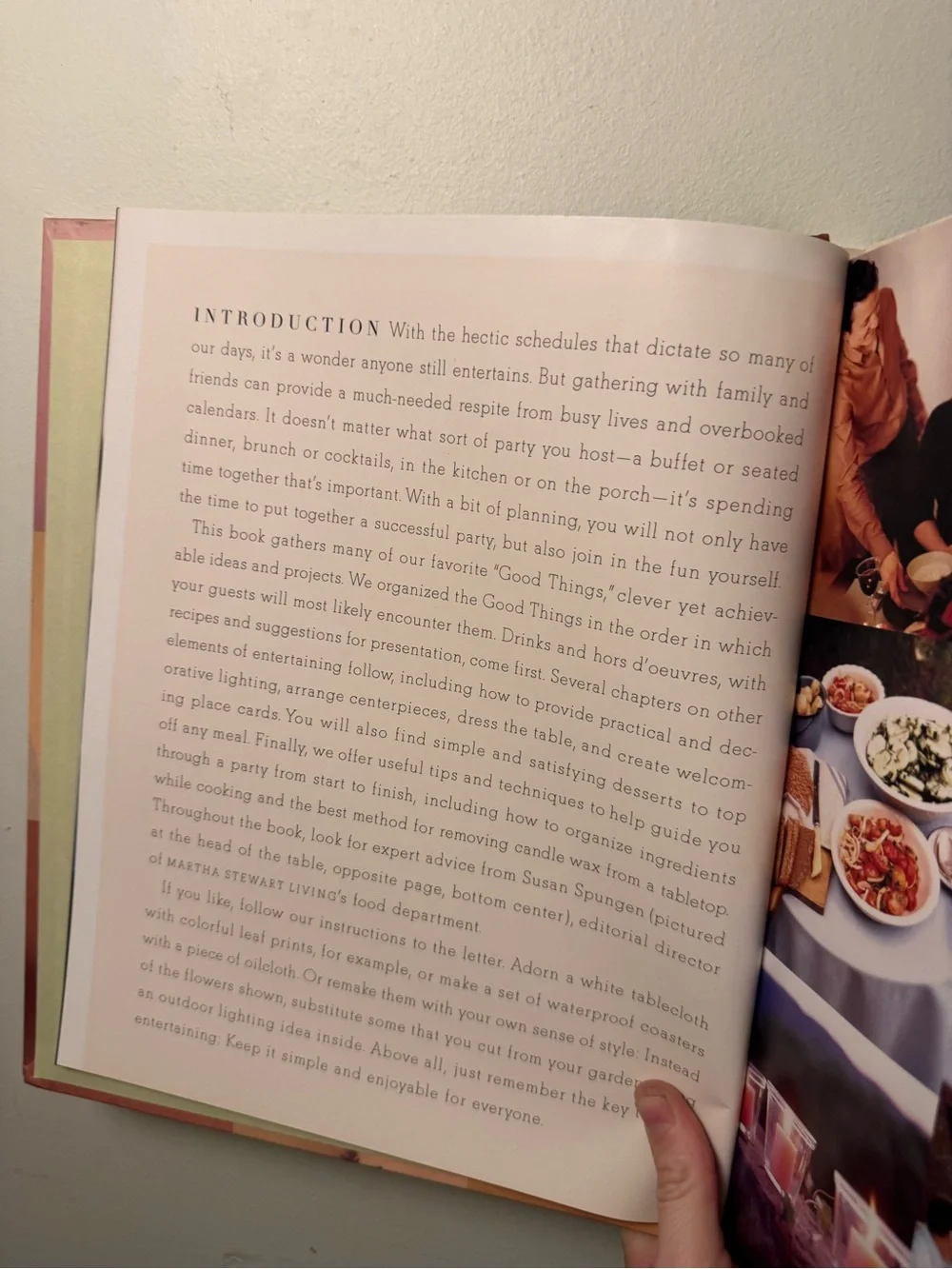 Martha Stewart Soft Pink & Peach Entertaining Cookbook